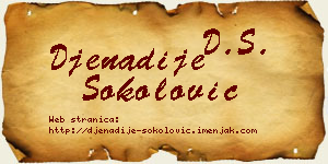 Đenadije Sokolović vizit kartica